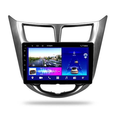 Pantalla táctil LCD programable Android 11 para radio de coche de 9 pulgadas para Hyundai ACCENT 2011-2016