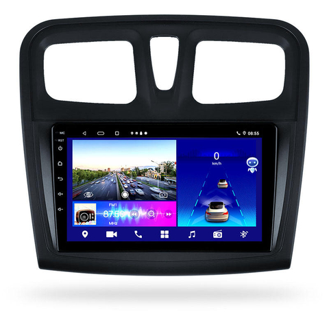 Sistema Multimedia de pantalla táctil de 9 pulgadas para RENAULT SANDERO 2012 2019 reproductor de Dvd para coche doble Din GPS Naxigation DSP Audio para coche