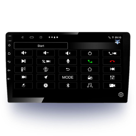 9001 Universal 9 pulgadas pantalla grande Android Auto Radio reproductor de DVD para coche con GPS Wifi soporte marco 1Ram 16Rom