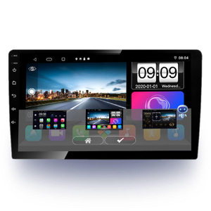 Cuerpo delgado universal Android 10.0 Cámara de visión trasera de 9 pulgadas Pantalla táctil completa HD Monitor Android Coche