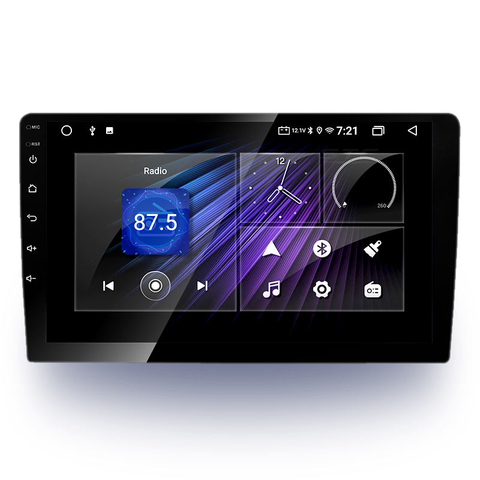 Estéreo para automóvil con pantalla táctil HD y cámara de respaldo, estéreo para automóvil de doble DIN de 7 pulgadas con Apple Carplay y radio DVD para automóvil Android