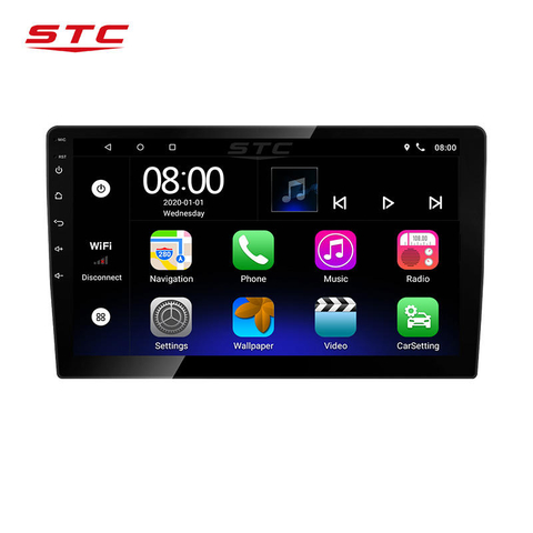 Radio de coche Universal Android 9,0 de 9 pulgadas, navegación GPS, autorradio Multimedia, reproductor de DVD, pantalla táctil, Audio estéreo 2 Din para coche