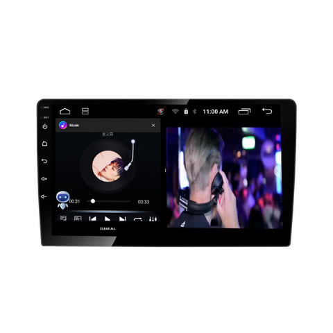 4 núcleos 10 pulgadas Android Monitor de coche estéreo GPS WIFI WLAN conjunto de grabación de vídeo MDVR Android Radio de coche