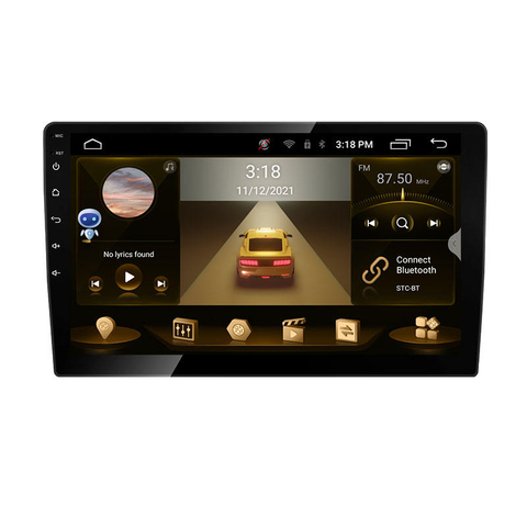 Reproductores de coche android de cuerpo delgado universal 9 pulgadas 2.5D pantalla táctil BT WIFI Mirror Link reproductor de coche Android GPS