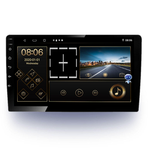 1 Din 10 pulgadas navegación Gps vídeo Multimedia reproductor de Dvd unidad principal pantalla táctil Universal Android Auto Radio