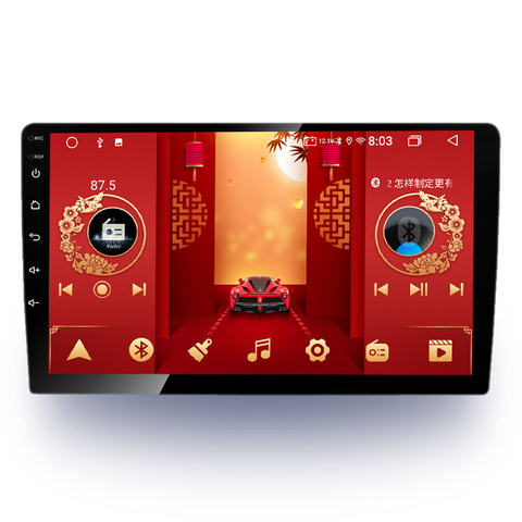 Soporte Red 4G 2+32GB Pantalla táctil Autoradios Android 9 pulgadas Navegación GPS estéreo Pantalla de coche Android