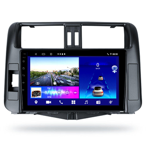 Reproductor de DVD de coche de doble Din de 9 pulgadas para TOYOTA PRADO 2009 2013 GPS Naxigation DSP Android 10,0 sistema Multimedia pantalla táctil Audio