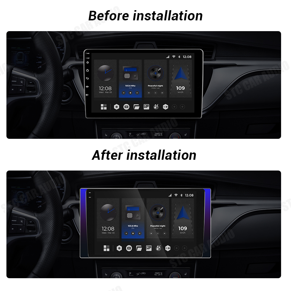 Radio de coche con pantalla táctil