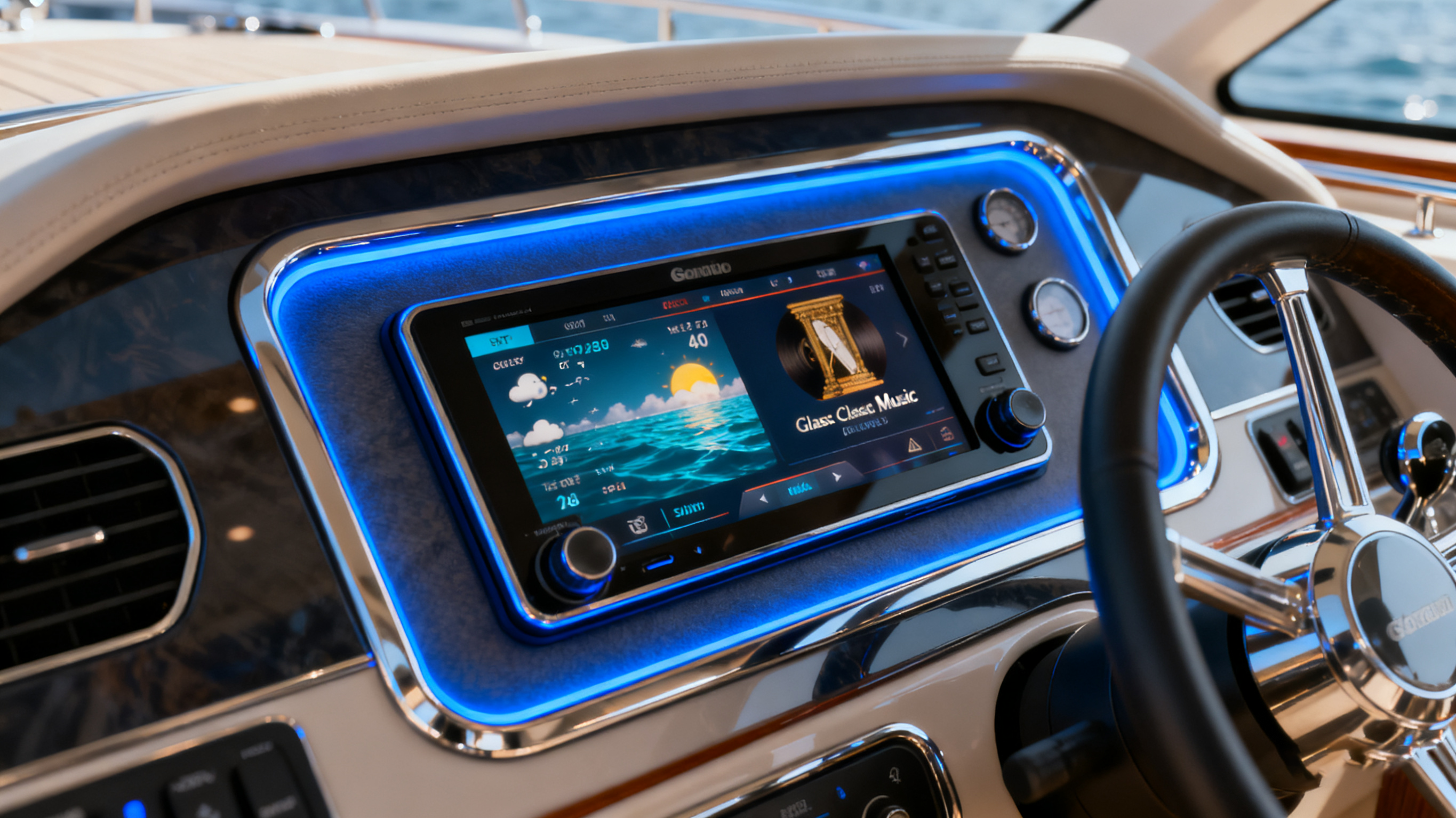 Radio con pantalla táctil